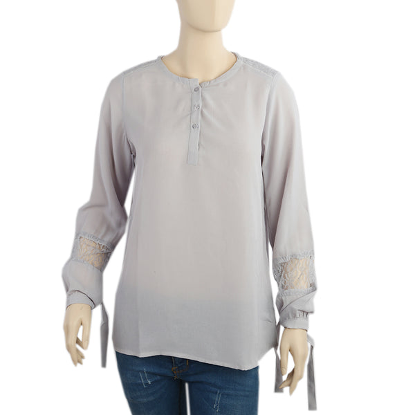 Women's Western Top-04 - Grey, Women T-Shirts & Tops, Chase Value, Chase Value