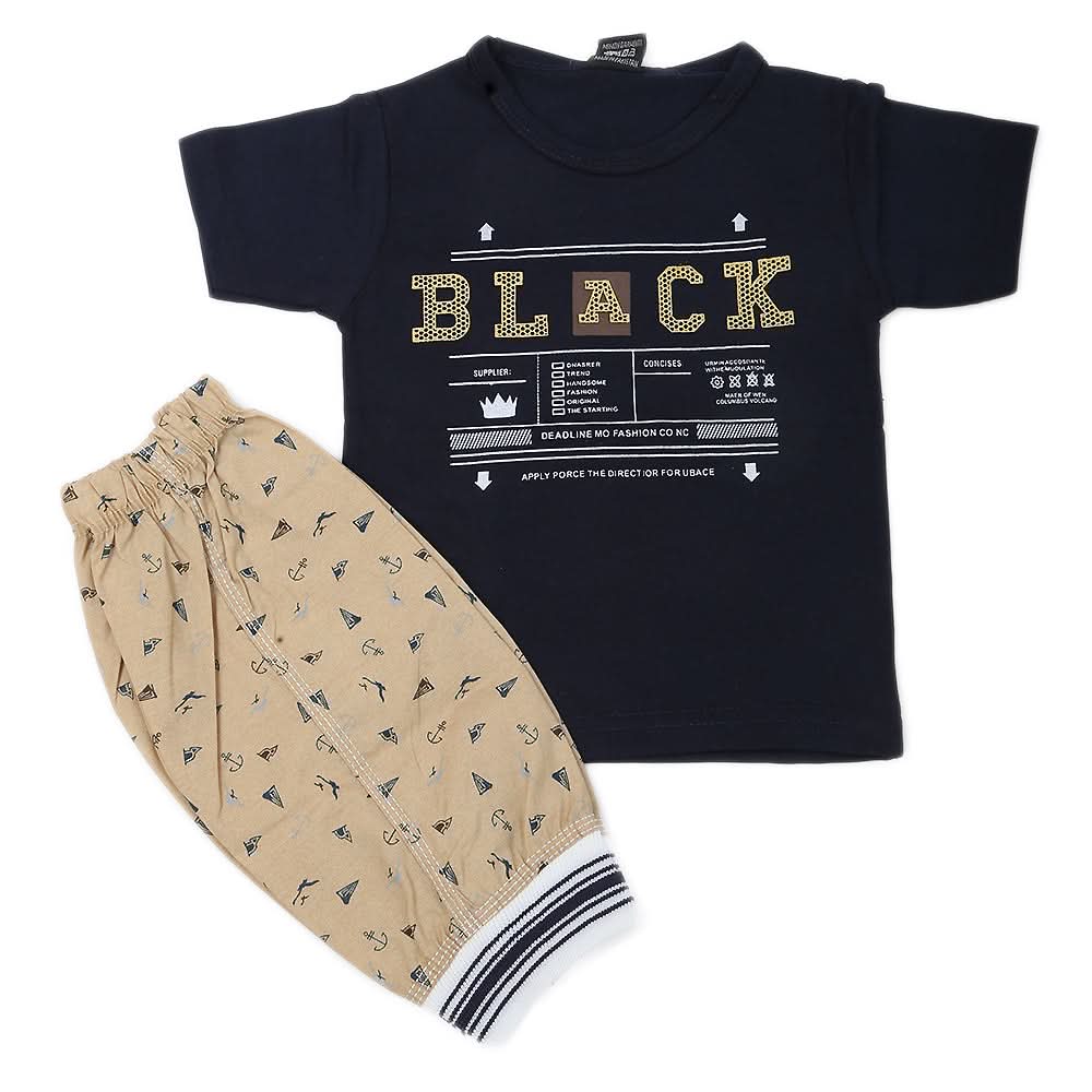 Boys Short Suit - Navy Blue, Kids, Boys Sets And Suits, Chase Value, Chase Value