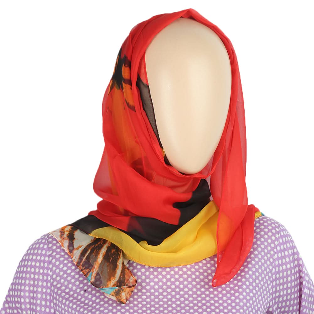 Women's Printed Chiffon Scarf - 5 Color, Women, Shawls And Scarves, Chase Value, Chase Value