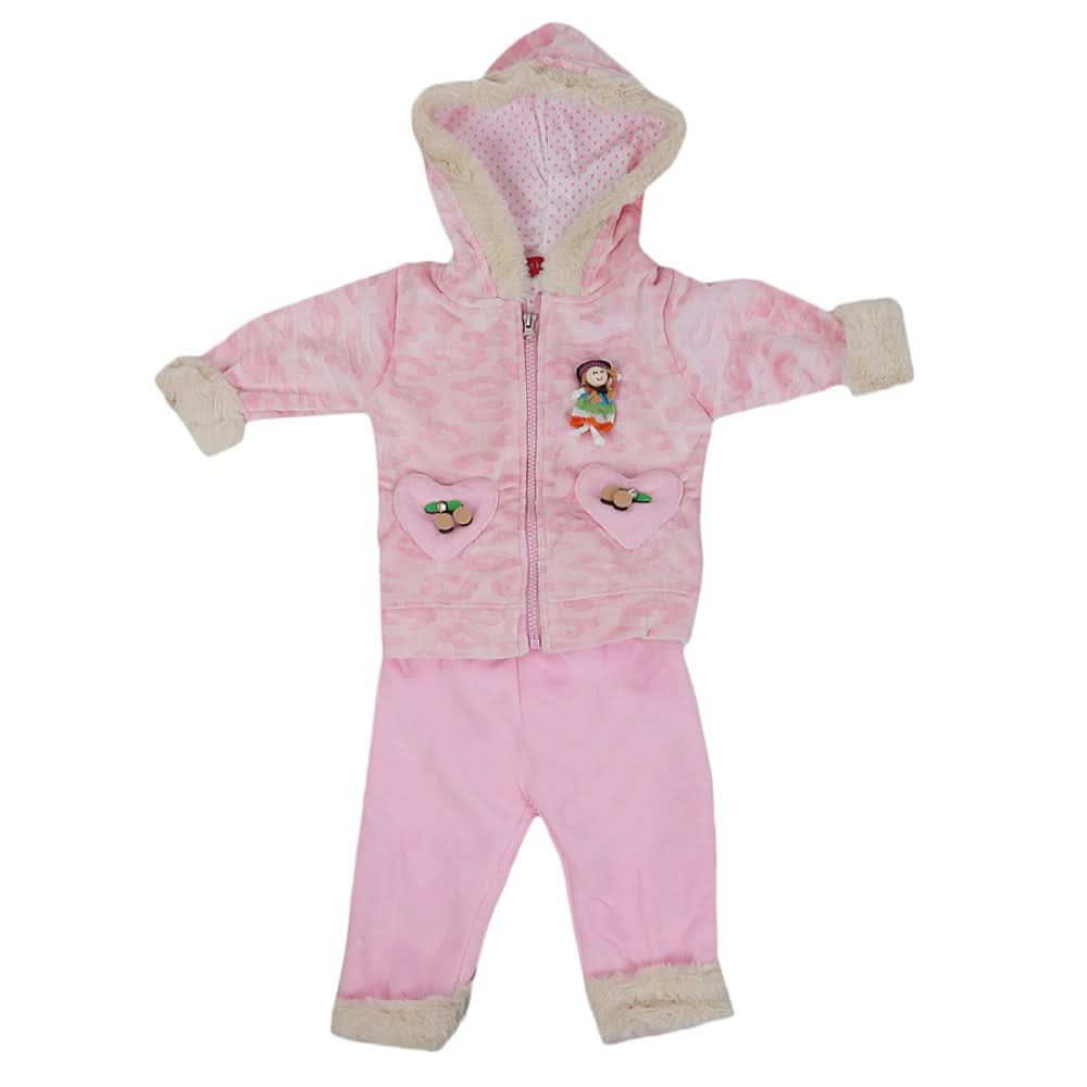 Newborn Girl Full Sleeves Suit - Pink, Kids, NB Girls Sets And Suits, Chase Value, Chase Value