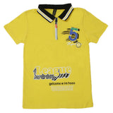 Boys Half Sleeves Polo T-Shirt - Yellow, Boys T-Shirts, Chase Value, Chase Value
