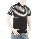 Men's Yarn Dyed Half Sleeves Polo T-Shirt - Black, Men, T-Shirts And Polos, Chase Value, Chase Value