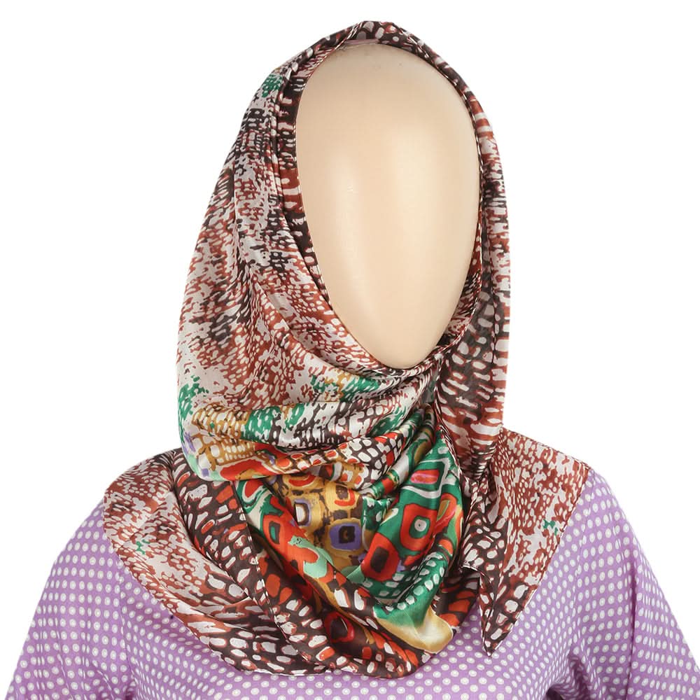 Women's Silk Print  Scarf - 5 Color, Women, Shawls And Scarves, Chase Value, Chase Value
