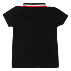 Boys Half Sleeves Polo T-Shirt - Black, Boys T-Shirts, Chase Value, Chase Value