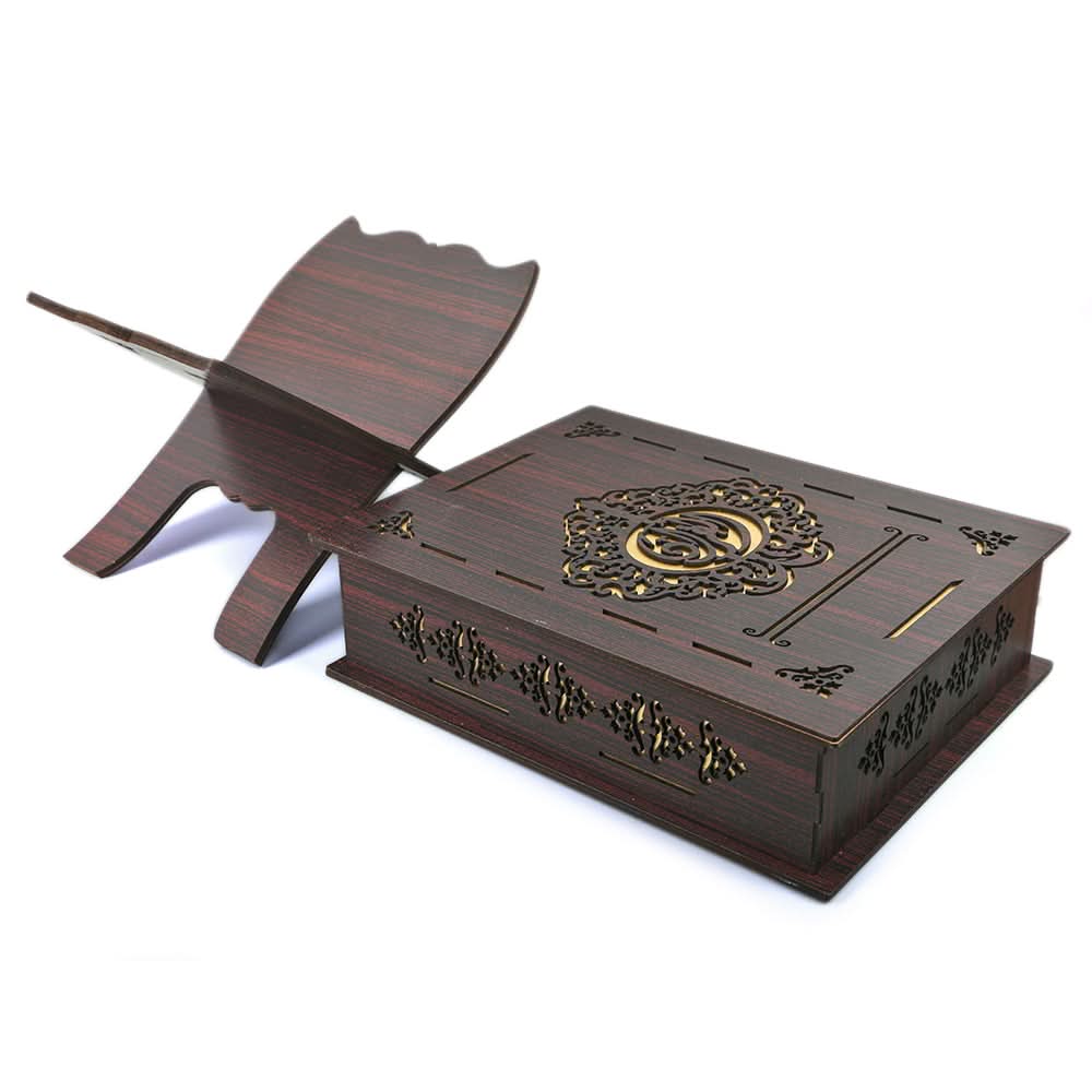 Quran Box Wooden With Rahel - Brown, Home & Lifestyle, Accessories, Chase Value, Chase Value