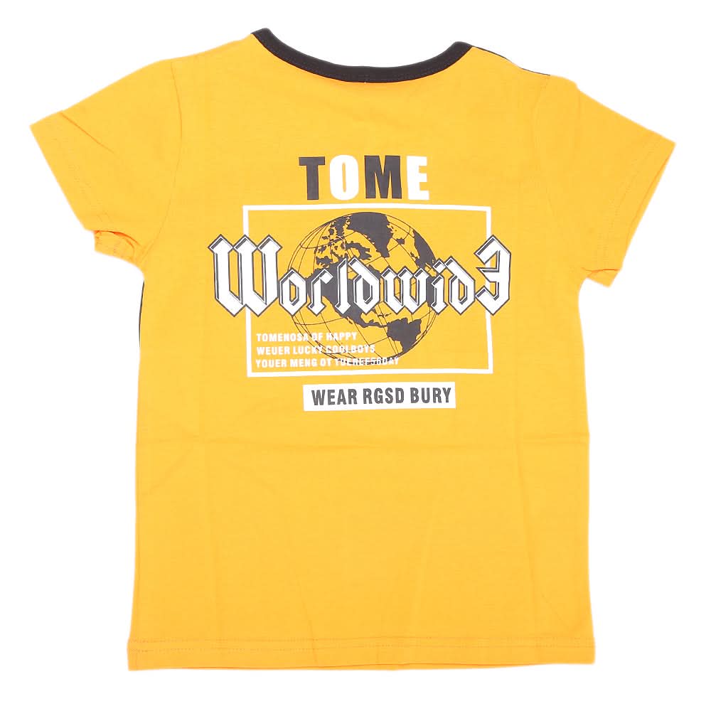 Boys Half Sleeves T Shirt - Yellow, Kids, Boys T-Shirts, Chase Value, Chase Value
