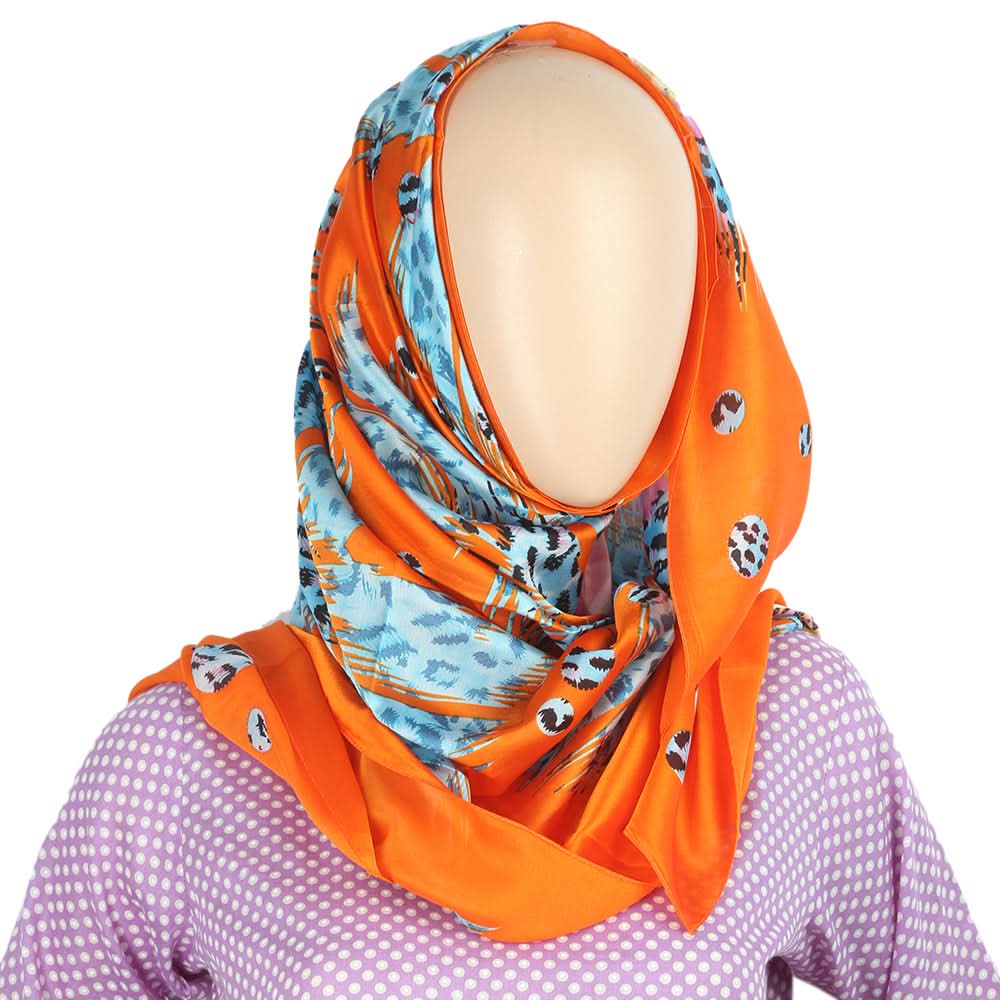 Women's Silk Print  Scarf - 5 Color, Women, Shawls And Scarves, Chase Value, Chase Value
