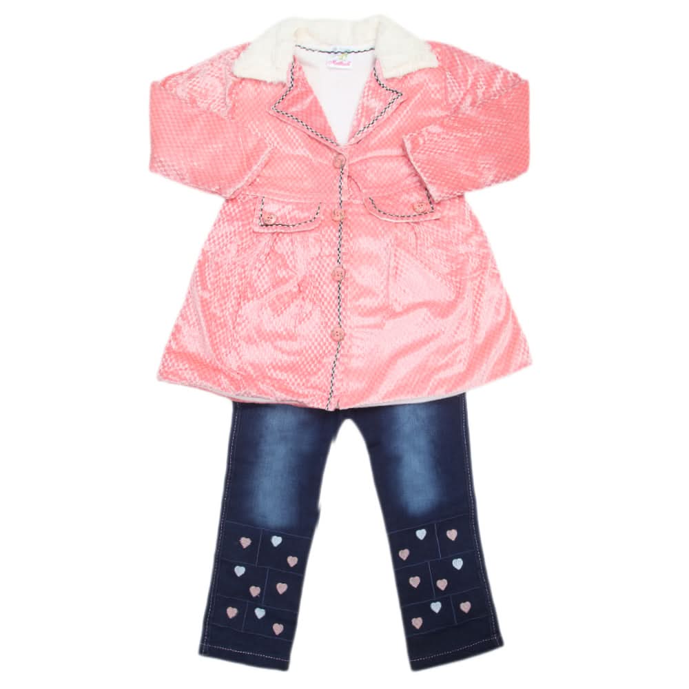 Girls Tights Suit - Pink, Kids, Girls Sets And Suits, Chase Value, Chase Value