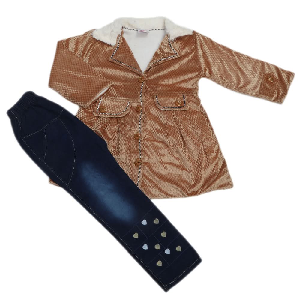 Girls Tights Suit - Brown, Kids, Girls Sets And Suits, Chase Value, Chase Value
