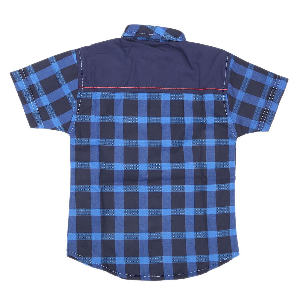 Boys Half Sleeves Casual Shirt - Blue, Kids, Boys Shirts, Chase Value, Chase Value