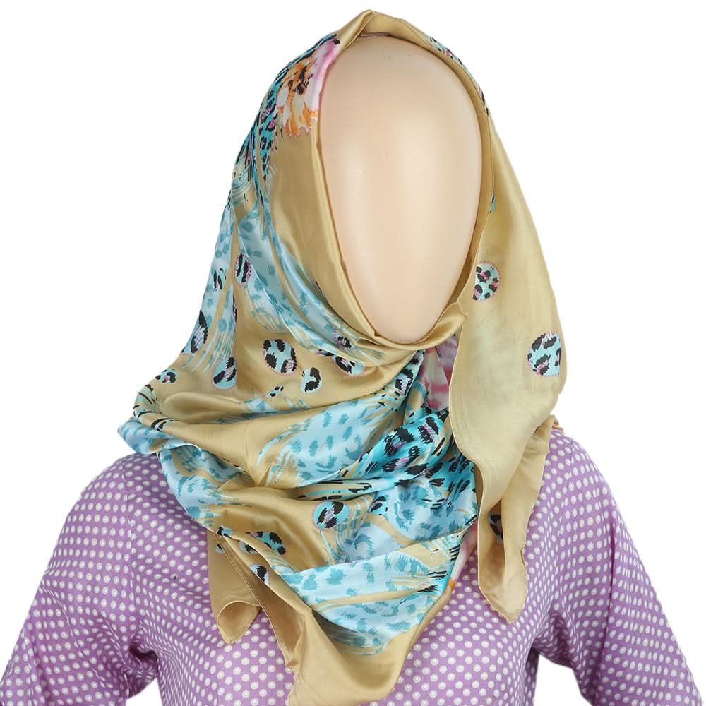 Women's Silk Print  Scarf - 5 Color, Women, Shawls And Scarves, Chase Value, Chase Value