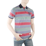 Men's Yarn Dyed Half Sleeves Polo T-Shirt - Pink, Men, T-Shirts And Polos, Chase Value, Chase Value