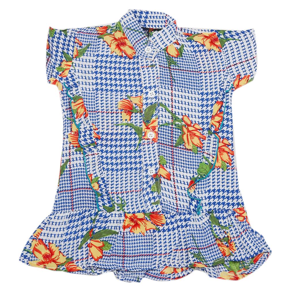 Girls Half Sleeves Woven Top - Multi, Kids, Tops, Chase Value, Chase Value