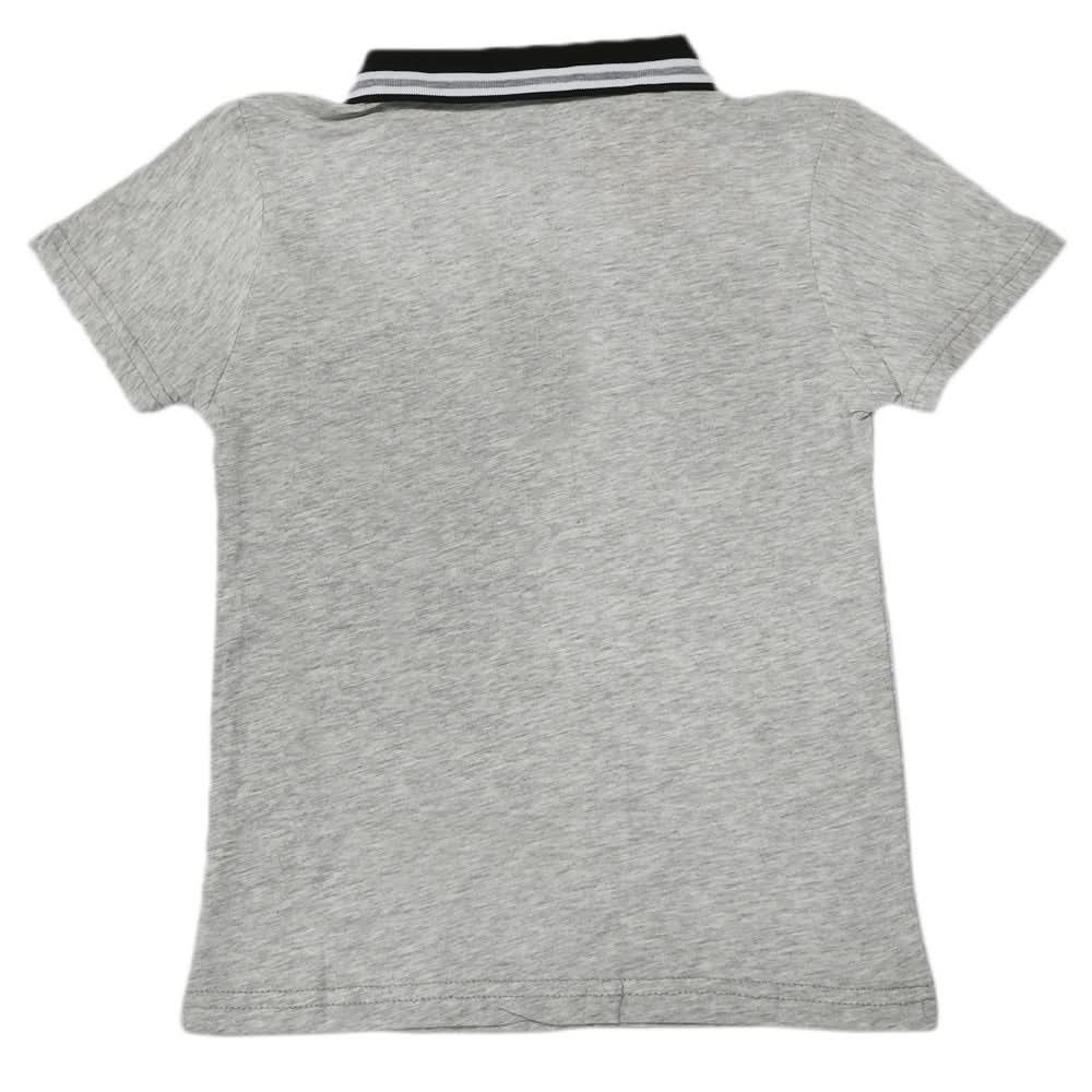 Boys Half Sleeves Polo T-Shirt - Grey, Boys T-Shirts, Chase Value, Chase Value