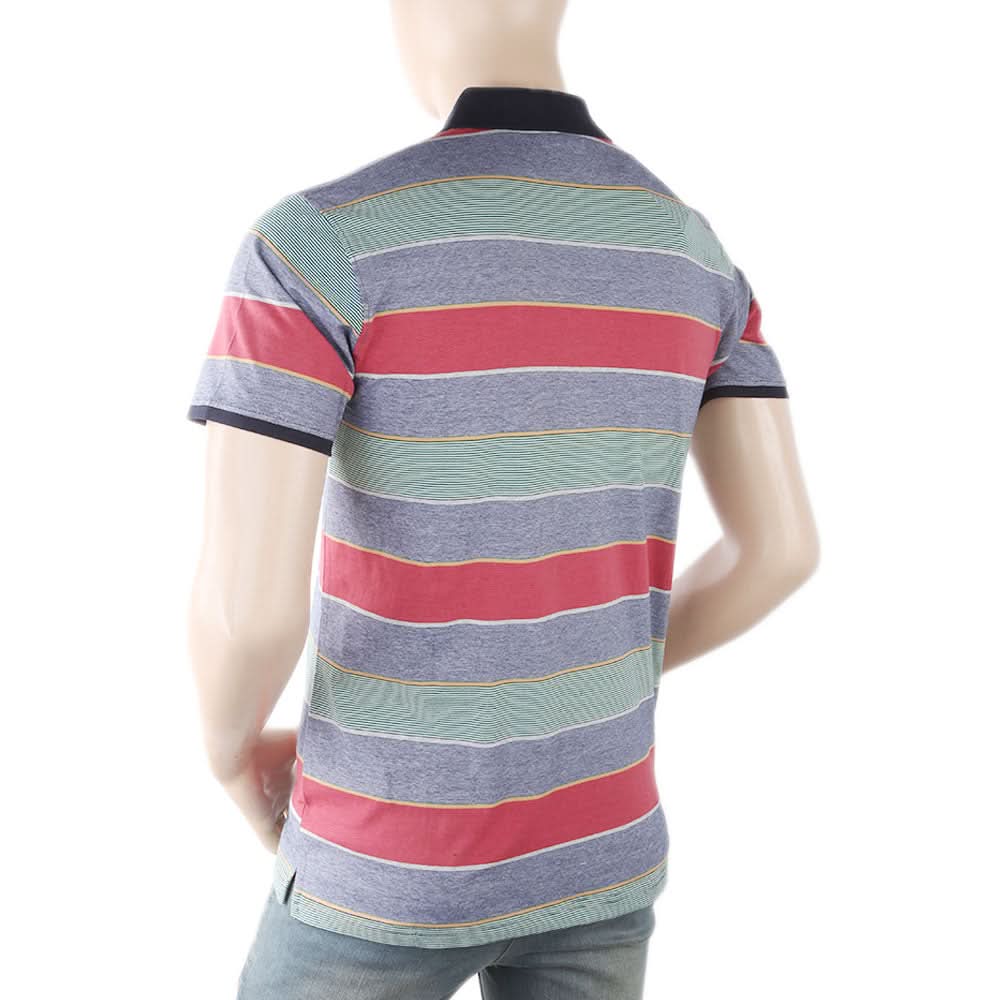 Men's Yarn Dyed Half Sleeves Polo T-Shirt - Pink, Men, T-Shirts And Polos, Chase Value, Chase Value