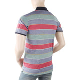 Men's Yarn Dyed Half Sleeves Polo T-Shirt - Pink, Men, T-Shirts And Polos, Chase Value, Chase Value