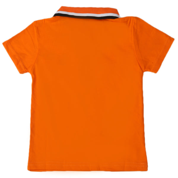 Boys Half Sleeves Polo T-Shirt - Orange, Boys T-Shirts, Chase Value, Chase Value