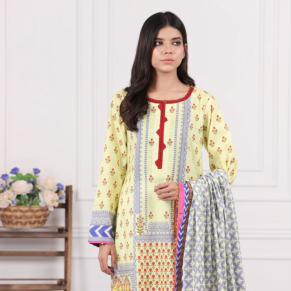 Eminent Digital Print Un-Stitched 3 Pcs Suits - 15, Women, 3Pcs Shalwar Suit, Eminent, Chase Value