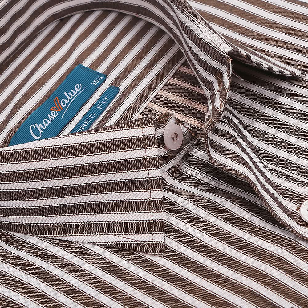 Men's Formal Shirt - Brown, Men, Shirts, Chase Value, Chase Value