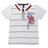 Boys Half Sleeves Polo T-Shirt - White, Boys T-Shirts, Chase Value, Chase Value