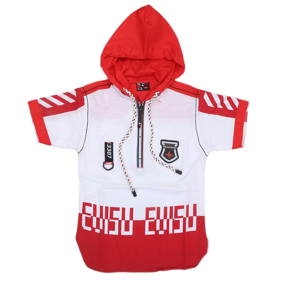 Boys Half Sleeves Casual Shirt - Red, Kids, Boys Shirts, Chase Value, Chase Value