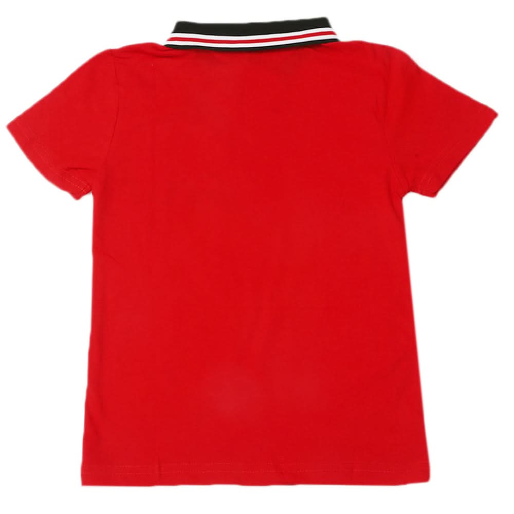 Boys Half Sleeves Polo T-Shirt - Red, Boys T-Shirts, Chase Value, Chase Value