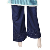 Women's Bell Bottom Embroidered Trouser - Blue, Women, Pants & Tights, Chase Value, Chase Value