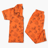 Boy's Half Sleeves Night Suit - Orange, Boys Sets & Suits, Chase Value, Chase Value