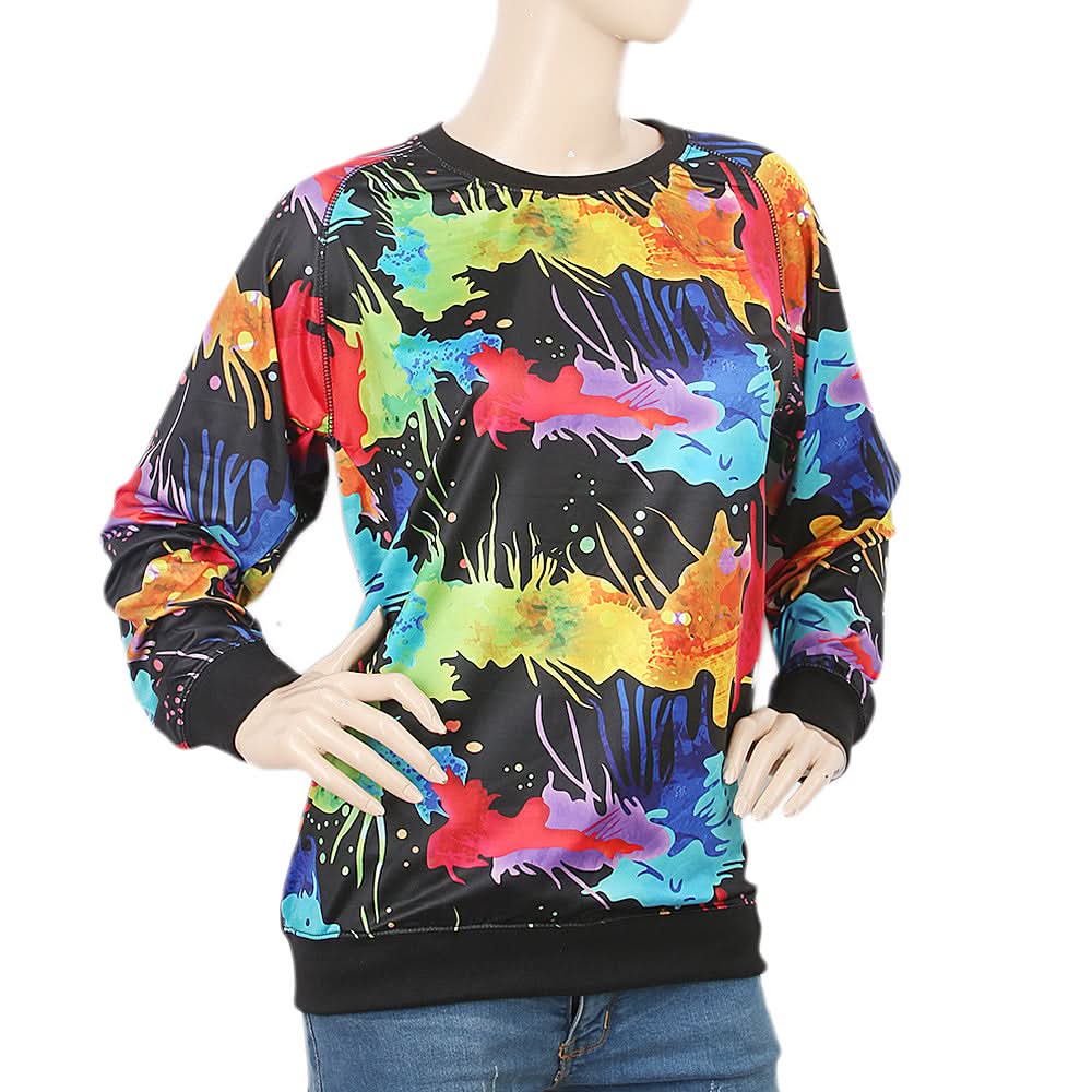 Women's Sublimation Sweat Shirt - Multi, Women, Sweatshirts And Hoodies, Chase Value, Chase Value