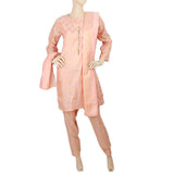 Women's Fancy 3pcs Suit - Peach, Women, Shalwar Suits, Chase Value, Chase Value