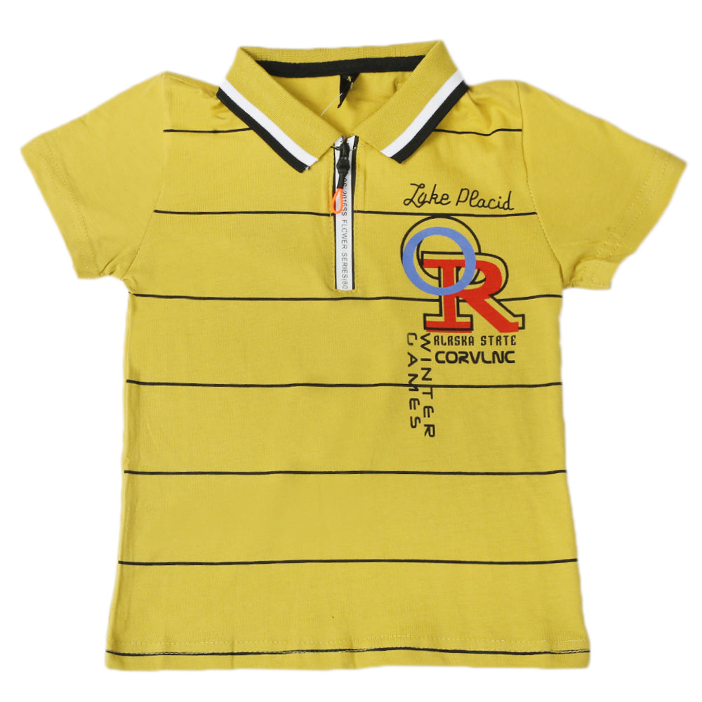 Boys Half Sleeves Polo T-Shirt - Green, Boys T-Shirts, Chase Value, Chase Value