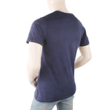Men's Round Neck Half Sleeves T-Shirt - Navy Blue, Men, T-Shirts And Polos, Chase Value, Chase Value
