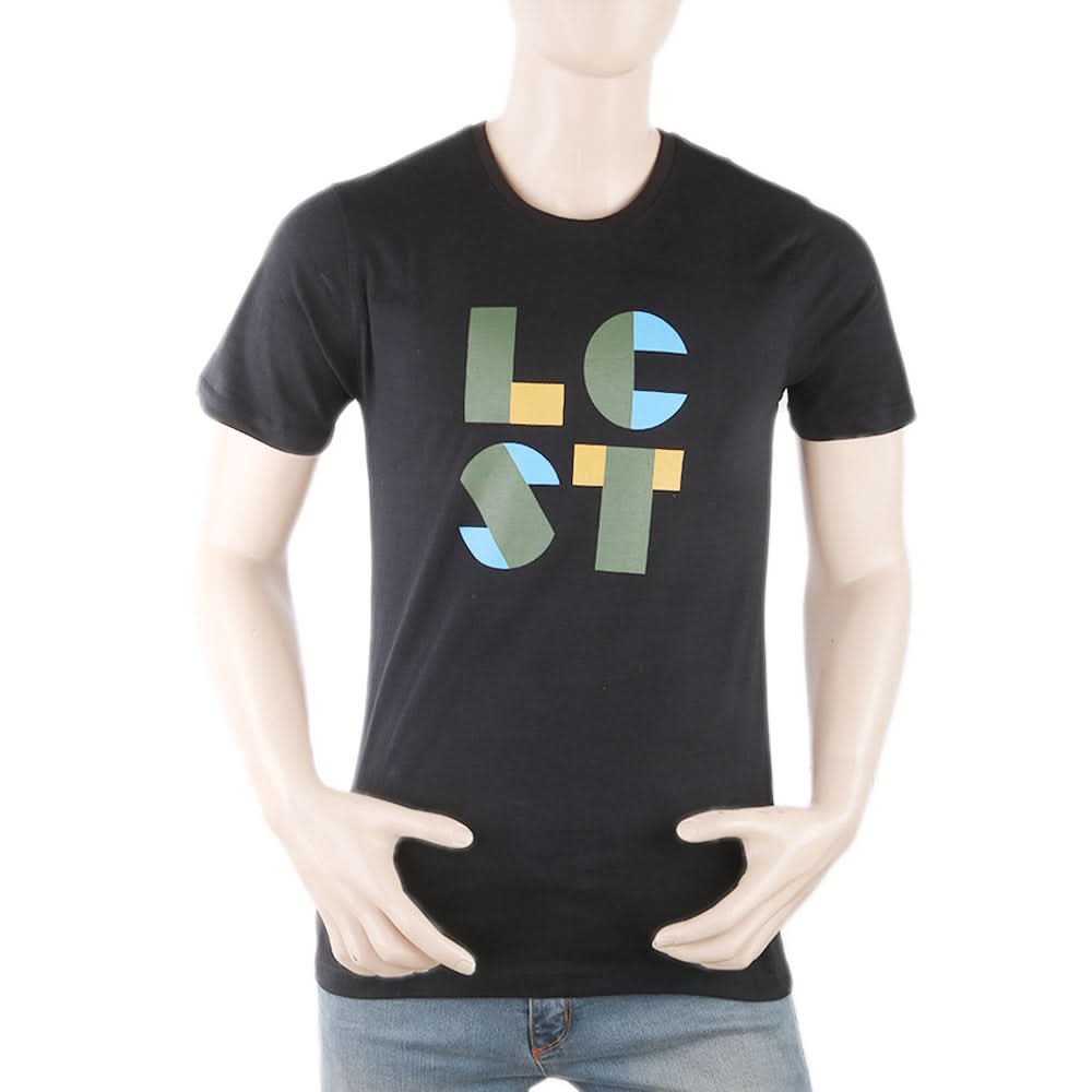 Men's Round Neck Half Sleeves T-Shirt - Black, Men, T-Shirts And Polos, Chase Value, Chase Value