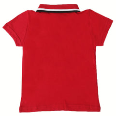 Boys Half Sleeves Polo T-Shirt - Red, Boys T-Shirts, Chase Value, Chase Value