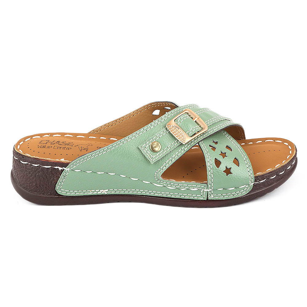 Women's Softy Slipper ( S1 ) - Green - test-store-for-chase-value