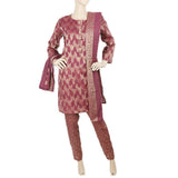 Women's Fancy 3pcs Suit - Purple, Women, Shalwar Suits, Chase Value, Chase Value