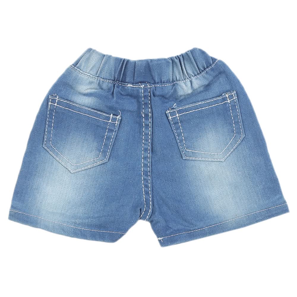 Newborn Boys Denim Short - Light Blue, Newborn Boys Shorts & Pants, Chase Value, Chase Value