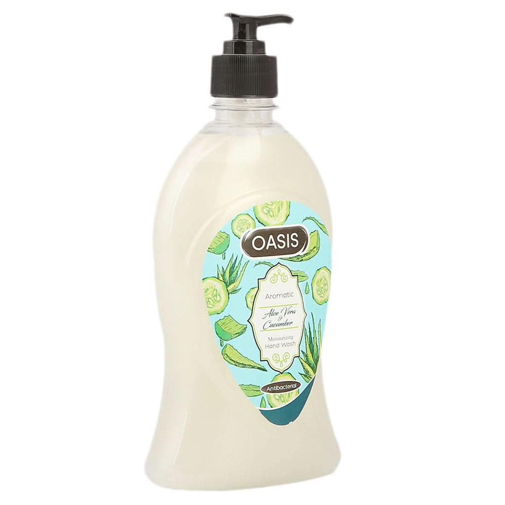 Oasis Hand Wash Antibacterial 500 ML - Aloe Vera & Cucumber, Beauty & Personal Care, Hand Wash, Chase Value, Chase Value