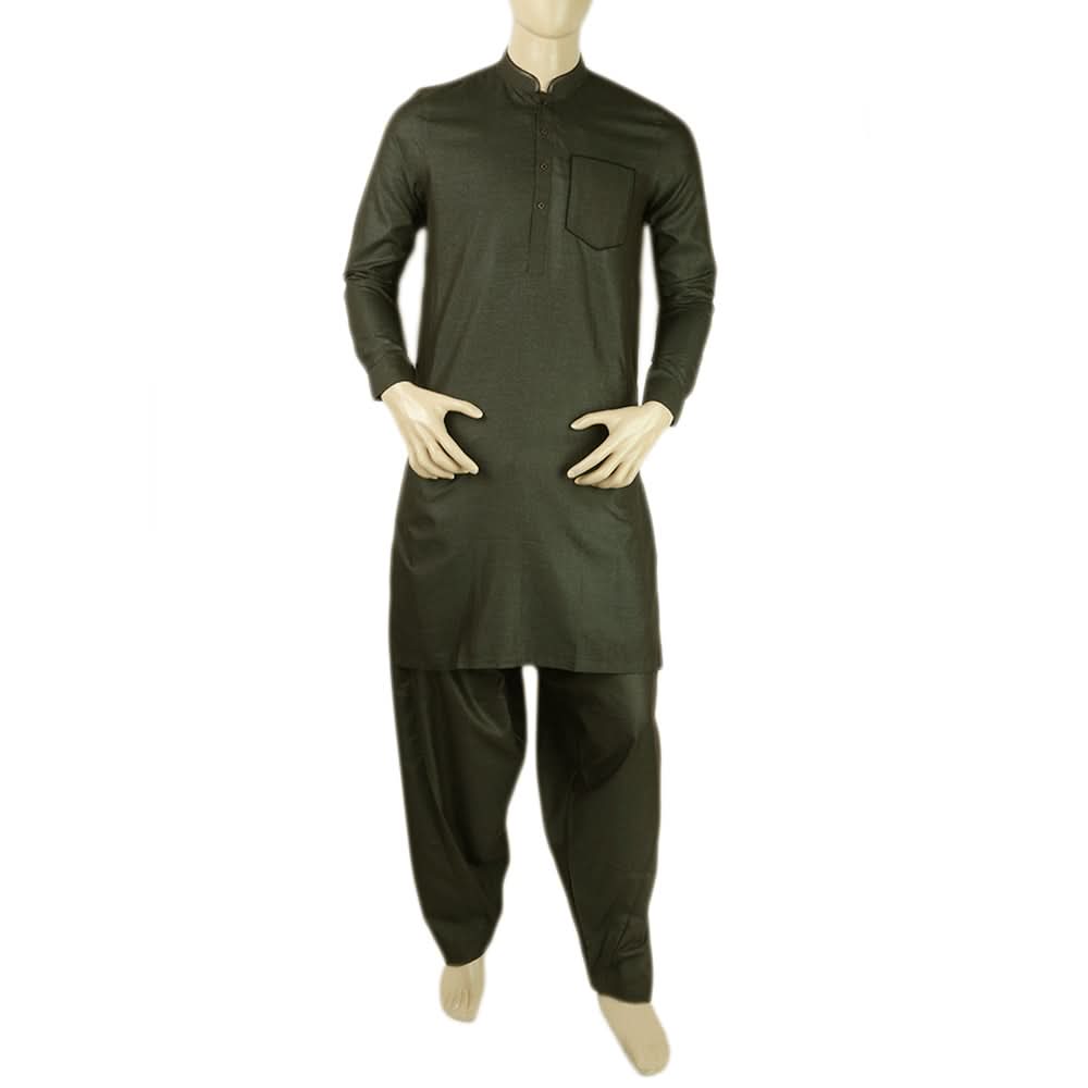 Men's Mashriq Shalwar Suit - Brown, Men, Shalwar Kameez, Chase Value, Chase Value