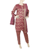 Women's Fancy 3pcs Suit - Purple, Women, Shalwar Suits, Chase Value, Chase Value