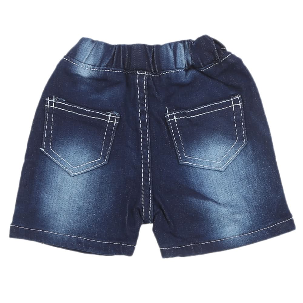 Newborn Boys Denim Short - Dark Blue, Newborn Boys Shorts & Pants, Chase Value, Chase Value