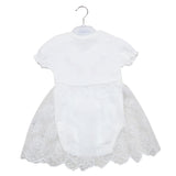 Newborn Girls Half Sleeves Romper - White, Kids, Newborn Girls Rompers, Chase Value, Chase Value