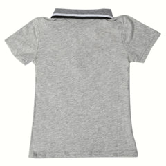 Boys Half Sleeves Polo T-Shirt - Light Grey, Boys T-Shirts, Chase Value, Chase Value