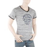 Men's Round Neck Half Sleeves T-Shirt - Grey, Men, T-Shirts And Polos, Chase Value, Chase Value