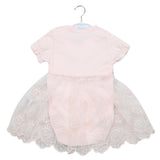 Newborn Girls Half Sleeves Romper - Light Pink, Kids, Newborn Girls Rompers, Chase Value, Chase Value