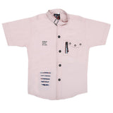 Boys Half Sleeves Casual Shirt - Peach, Kids, Boys Shirts, Chase Value, Chase Value