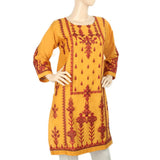 Women's Embroidered Kurti - Mustard, Women, Ready Kurtis, Chase Value, Chase Value