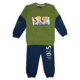 Boys Full Sleeves 2Pcs Suits - Green, Boys Sets & Suits, Chase Value, Chase Value