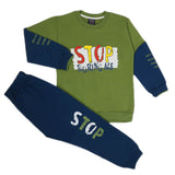 Boys Full Sleeves 2Pcs Suits - Green, Boys Sets & Suits, Chase Value, Chase Value
