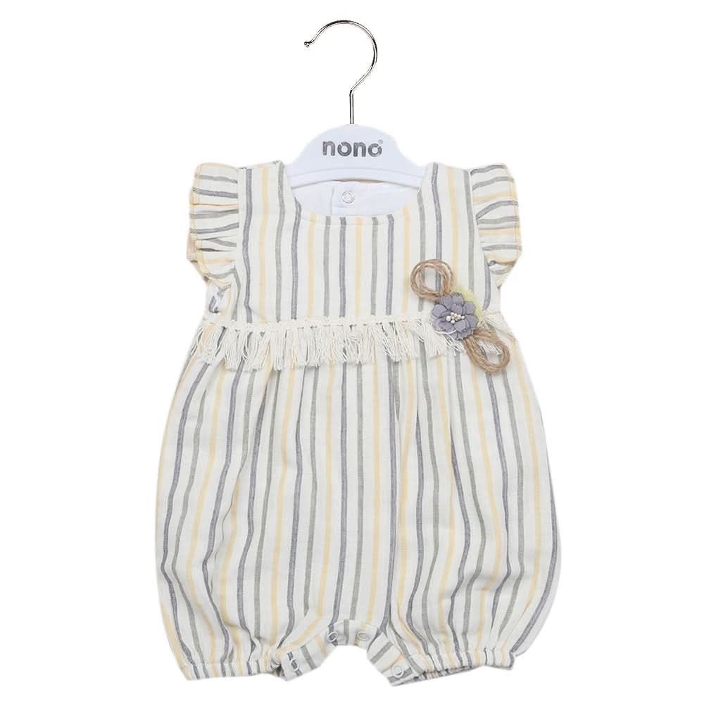 Newborn Girls Half Sleeves Romper - Yellow, Kids, Newborn Girls Rompers, Chase Value, Chase Value